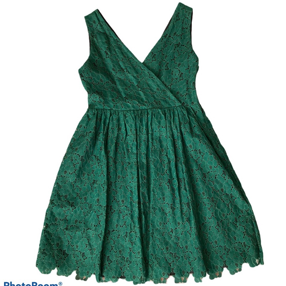 NWT Zara green lace dress